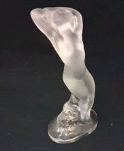 Load image into Gallery viewer, Lalique Frosted Art Glass Nude Dancer With Raised Arms Figurine Signed 9.5" Tall