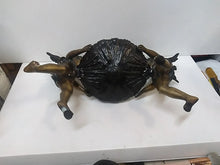 Load image into Gallery viewer, Vintage French Bronze Double Cherub Centerpiece With Black Marble Bowl