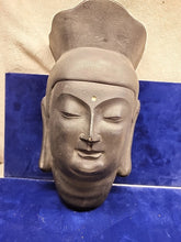 Load image into Gallery viewer, Vintage Japanese Iron Mask Buddha Bosatsu Noh Traditional Folk Craft!!