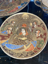 Load image into Gallery viewer, 1920’s Japanese Satsuma Moriage Tea Set 6 Piece Shimazu Family Crest