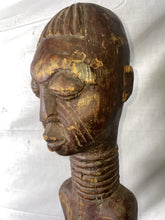 Load image into Gallery viewer, Congo Female ancestral/guardian Wood figure with expressed scarification marks