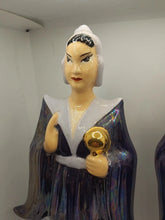 Load image into Gallery viewer, Vintage Midcentury Japanese Lustre Ware Lusterware Figurines Geisha 9"