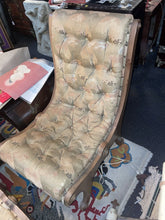 Load image into Gallery viewer, Vintage Comfortable Japanese Silk Obi Chair And Footstool Combination!!!