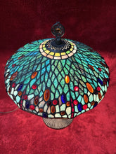 Load image into Gallery viewer, Unique Designed Tiffany Style Dragonfly, Motif Table Lamp Stained Glass