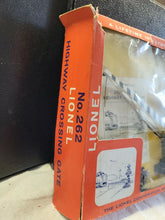 Load image into Gallery viewer, Postwar Lionel #262 Highway Crossing Gate w/ original box and instruction manual