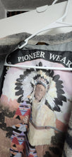 Load image into Gallery viewer, Pioneer Wear South Western Aztec Woman's, Size XL Long Coat Wool Gray Beige