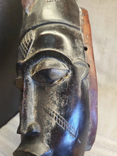 Load image into Gallery viewer, Vtg Hand Carved African Art Tribal Wooden Mask Ghana af1027
