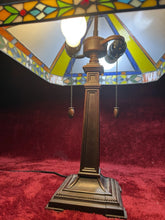 Load image into Gallery viewer, Beautiful Danbury Mint Signed Labrador Retriever Stained Glass Lamp