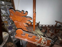 Load image into Gallery viewer, Large Vintage Handcrafted Wooden Chinese Junk Vessel Boat Ship Circa 1950's 50”