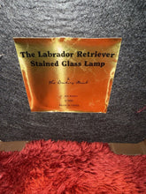 Load image into Gallery viewer, Beautiful Danbury Mint Signed Labrador Retriever Stained Glass Lamp