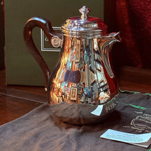 Load image into Gallery viewer, Christofle Paris Bagatelle Silver Plated Coffee Pot 8 Cup Rosewood Handle w/ Box