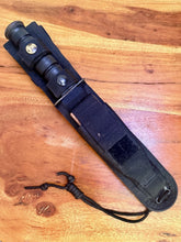 Load image into Gallery viewer, US Camillus KA-BAR USMC 7” Fighting Knife w/ Nylon Sheath & Sharpening Stone