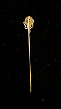 Load image into Gallery viewer, 10K Gold Antique Art Nouveau Stick Pin With Ruby & Pearl, 1.23g