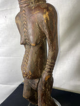 Load image into Gallery viewer, Congo Female ancestral/guardian Wood figure with expressed scarification marks