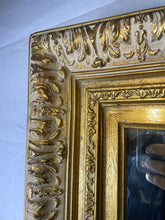 Load image into Gallery viewer, Beautiful, Large Gold Ornate Wood Framed Mirror