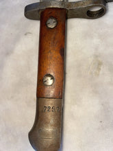 Load image into Gallery viewer, 1890`S TURKISH SWORD BAYONET OTTOMAN MAUSER w SCABBARD DAGGER M1890 WW1 WW2