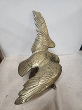 Load image into Gallery viewer, Vintage Large Brass Eagle On A Branch Sculpture Statue