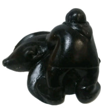 Load image into Gallery viewer, Vintage Inuit Soapstone Hunter & Seal Sculpture, Mathewsie Amidlak 491‑05‑3503