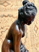 Load image into Gallery viewer, JC1- Allecra 33.5” Bronze Statue Christophe Allegrain’s ‘Bathing Venus’ by Hunt!
