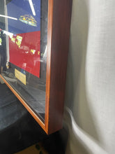 Load image into Gallery viewer, Nautical Signal Flag Maritime Naval Ship “E” Framed In Shadow Box 25” X 19”