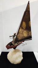 Load image into Gallery viewer, Curtis Jere Bronze & Brass Sailboat Vintage C Jere 1960s Sculpture Artisan House