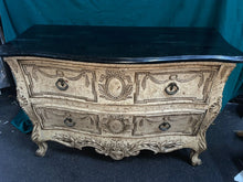 Load image into Gallery viewer, French style Bombay Dresser Commode faux marble top