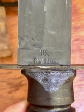 Load image into Gallery viewer, US Camillus KA-BAR USMC 7” Fighting Knife w/ Nylon Sheath & Sharpening Stone