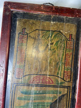 Load image into Gallery viewer, Antique 19th Century Chinese Provincial Chinoiserie Hand Painted Wood Panel!!