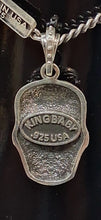 Load image into Gallery viewer, King Baby 925 Sterling Silver Skull Charm Pendant 24in. Curb Link chain