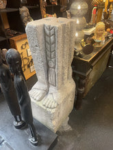 Load image into Gallery viewer, Antique Stelae Large Mayan Temple Carving, Shale (500 bc to 250 Ad) 44.5” Tall