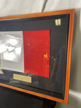 Load image into Gallery viewer, Nautical Signal Flag Maritime Naval Ship “H” Framed In Shadow Box 25” X 19”