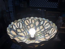 Load image into Gallery viewer, Beautiful Vintage Tiffany Style Floor Lamp Stained Glass 6’ Tall