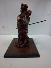Load image into Gallery viewer, Guan Yu Guan Gong Kuan Kung God of Wealth & War Resin Statue Figurine W Base 10"