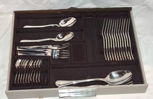 Load image into Gallery viewer, Christofle Perles Acier Flatware Set France 178 Pieces w Christofle Storage Case