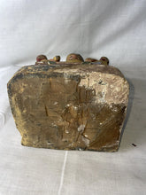 Load image into Gallery viewer, Antique Chinese Gold Gilt Hand Carved Wood Polychrome Emperor Statue