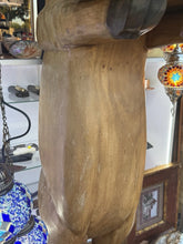 Load image into Gallery viewer, Vintage Hand Carved Solid Wood Pig Butler With Tray Statue 55” Tall