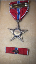 Load image into Gallery viewer, WWII Korea Bronze Star Medal Engraved Arnold J Yoho Complete w/ Oak Leaf Cluster