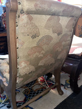 Load image into Gallery viewer, Vintage Comfortable Japanese Silk Obi Chair And Footstool Combination!!!