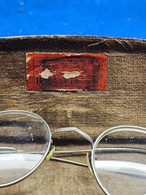 Load image into Gallery viewer, Vtg 1930’s Round Eyeglasses With Original Case