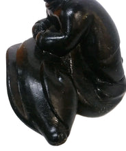 Load image into Gallery viewer, Vintage Inuit Soapstone Hunter & Seal Sculpture, Mathewsie Amidlak 491‑05‑3503