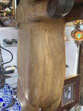 Load image into Gallery viewer, Vintage Hand Carved Solid Wood Pig Butler With Tray Statue 55” Tall