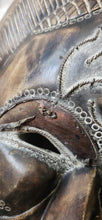 Load image into Gallery viewer, VTG Hand Carved Wooden African Mask Wood Tribal Mask Wall Hanging Decoration