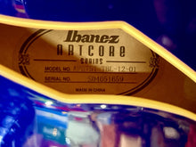 Load image into Gallery viewer, Ibanez Artcore AFS75T Hollowbody Electric Guitar Transparent Blue w/ Case Strap