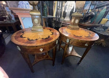 Load image into Gallery viewer, Pair Of Beautiful High End Maitland Smith occasional floral Side Or End tables