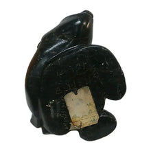 Load image into Gallery viewer, Vintage Inuit Soapstone Hunter & Seal Sculpture, Mathewsie Amidlak 491‑05‑3503