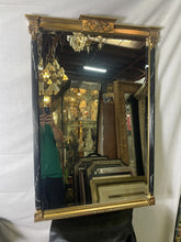 Load image into Gallery viewer, #104 Antique Style Ornate Gold And Black Mirror 39.5” X 27.5”