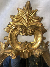Load image into Gallery viewer, #36 Antique Wood Framed Ornate Gold Beveled Mirror 43“ X 24“