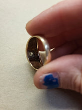 Load image into Gallery viewer, Men's Vintage 10K Yellow Gold .65c Diamond Pave Signet Ring SZ 9