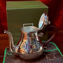 Load image into Gallery viewer, Christofle Paris Bagatelle Silver Plated Teapot 8 Cup Rosewood Handle w/ OG Box