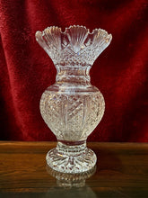 Load image into Gallery viewer, RARE Waterford Master Cutter Crystal Vase 13.25” Fan & Wedge New w/Box (Half)